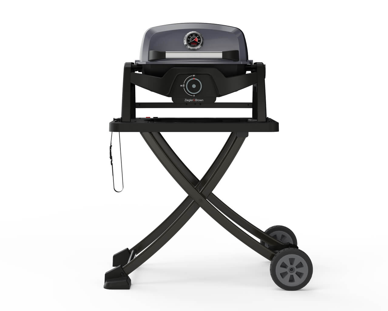 Ziggy Elite Nomad Single Burner Flame Failure BBQ plus Cart Bundle - Gunmetal Grey, , hi-res image number null