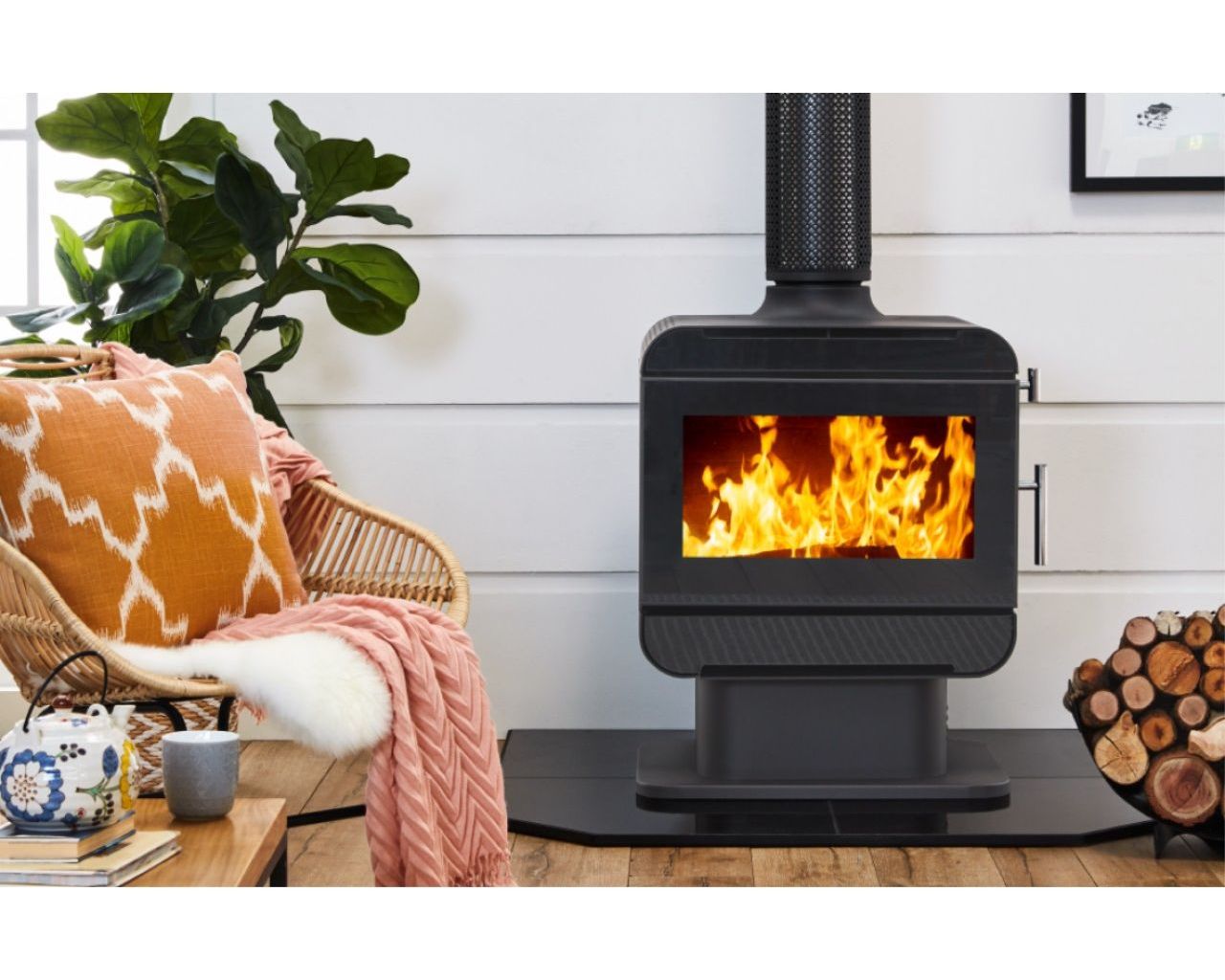 Buy Austwood Murray Freestanding Wood Heater at Barbeques Galore.