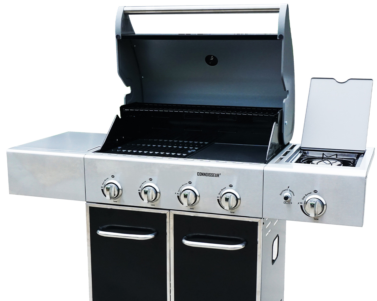 Connoisseur 4 Burner BBQ With Side Burner, , hi-res image number null