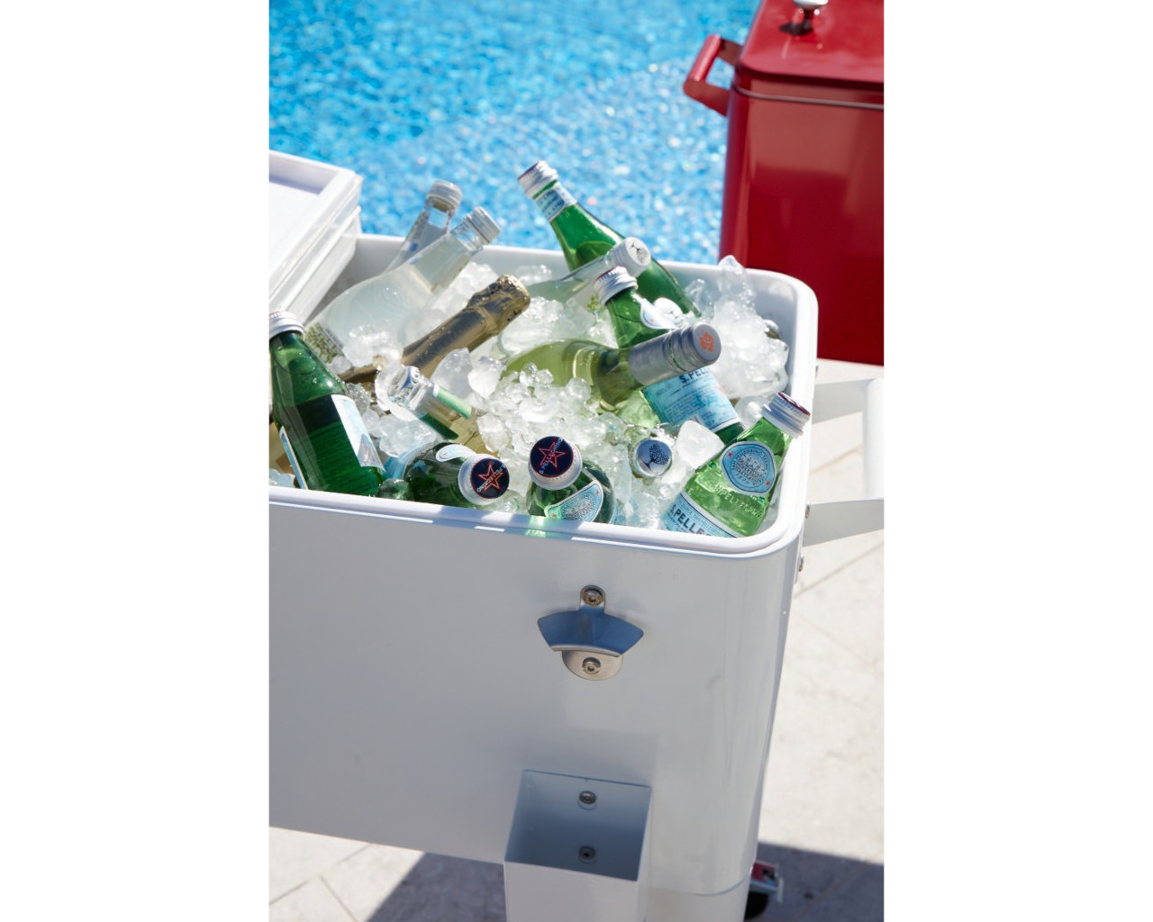 Retro Cooler Roller 76L White, White, hi-res image number null