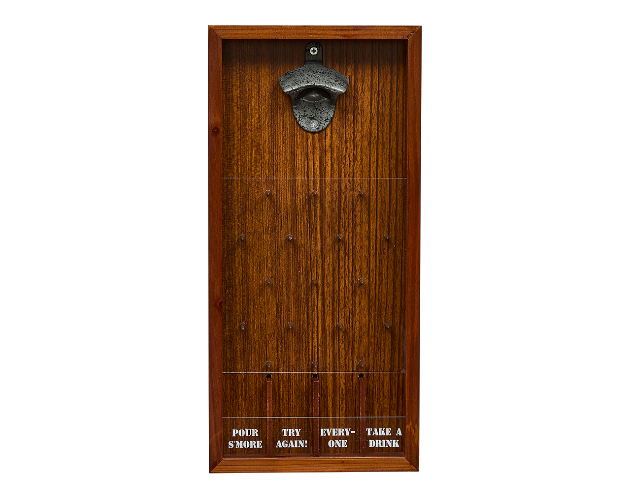 Beer Bottle Cap Drop Game - Pinewood & Steel, , hi-res image number null