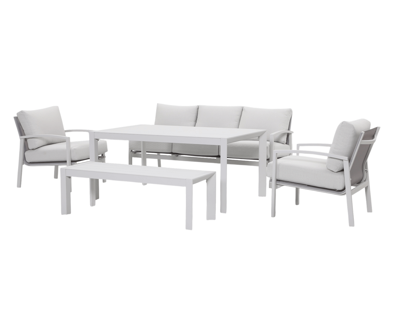 Jette 8 Seater Low Dining Setting Bundle, , hi-res image number null