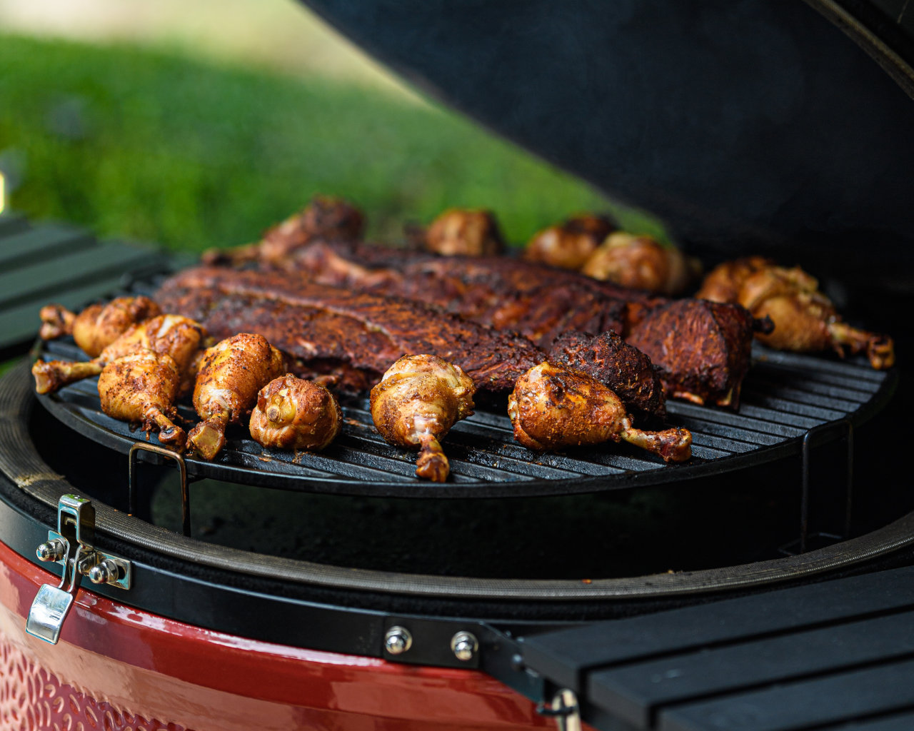 Kamado Joe Classic Joe BBQ On Cart - Series III, , hi-res image number null