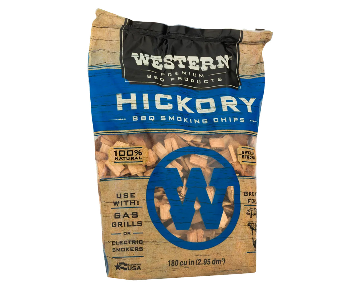 Western Premium Smoking Wood Chips - Hickory, , hi-res image number null