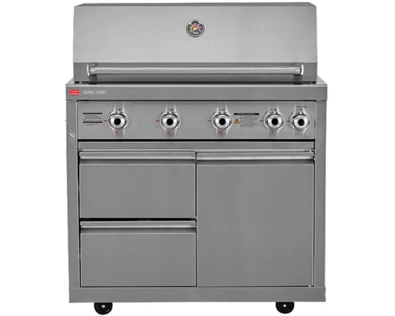 Ziegler & Brown Grand Turbo 4 Burner Roll-In on Cart  L2-SERIES, , hi-res image number null