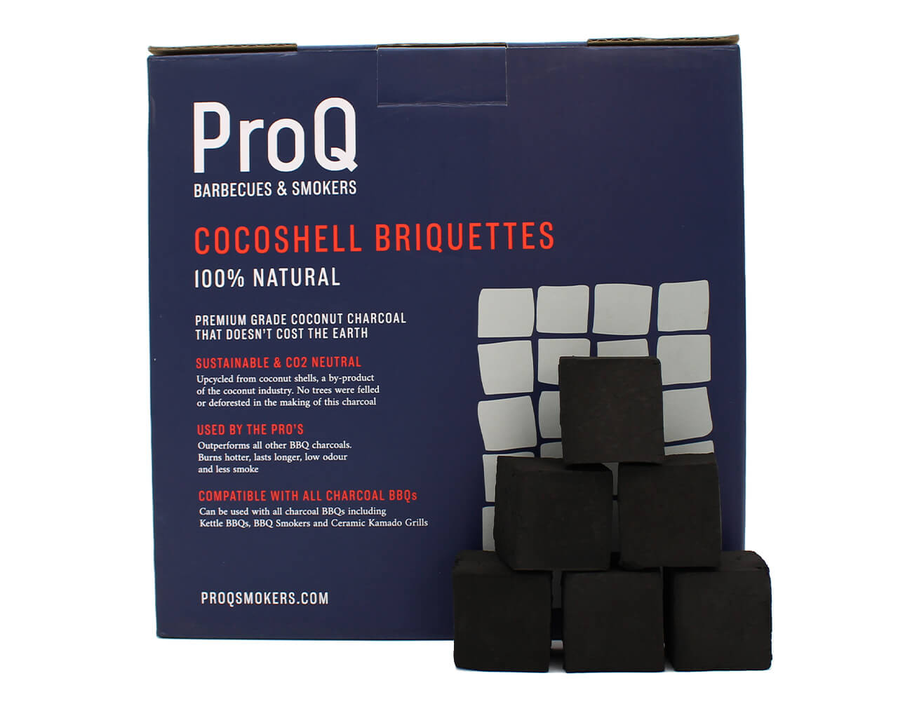 ProQ Coconut Shell Briquettes - 10kg, , hi-res image number null