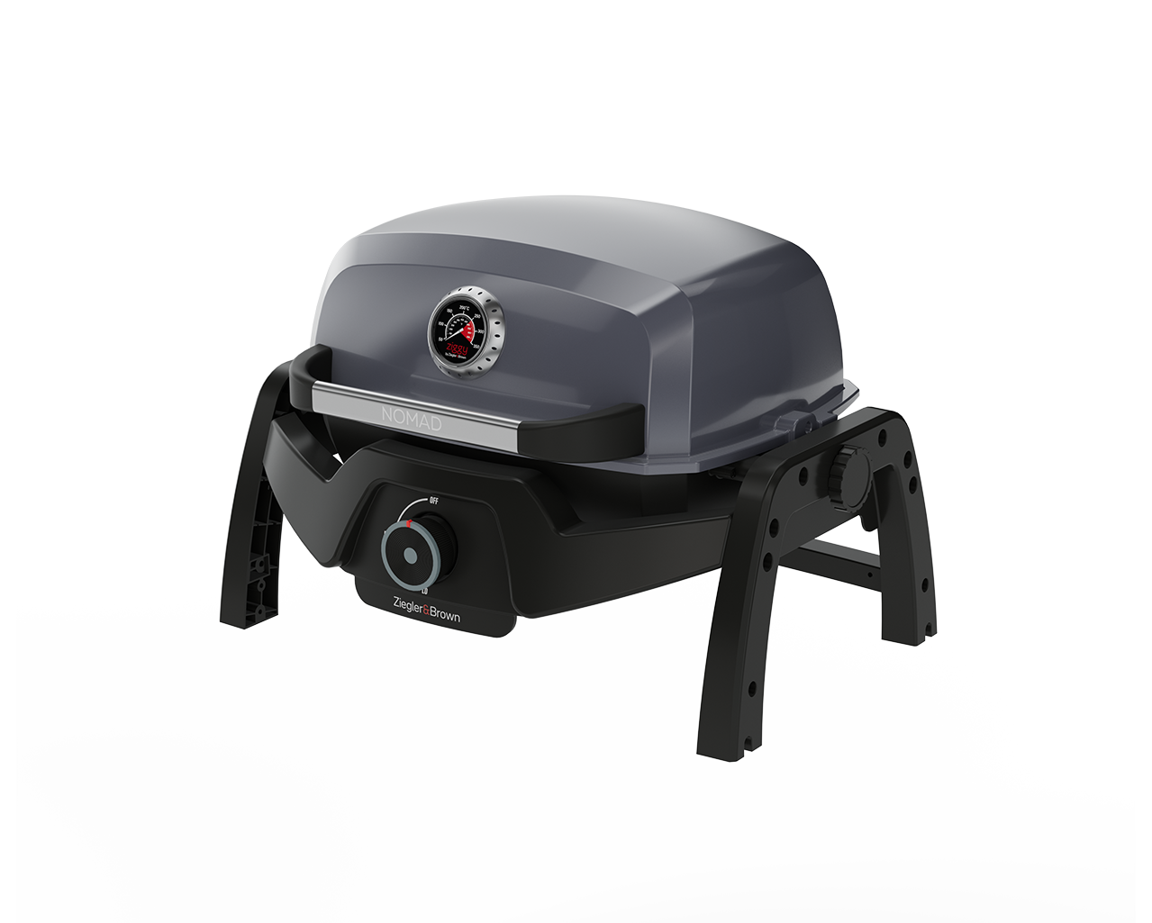 Ziggy Elite Nomad Single Burner Flame Failure BBQ - Gunmetal Grey, , hi-res image number null