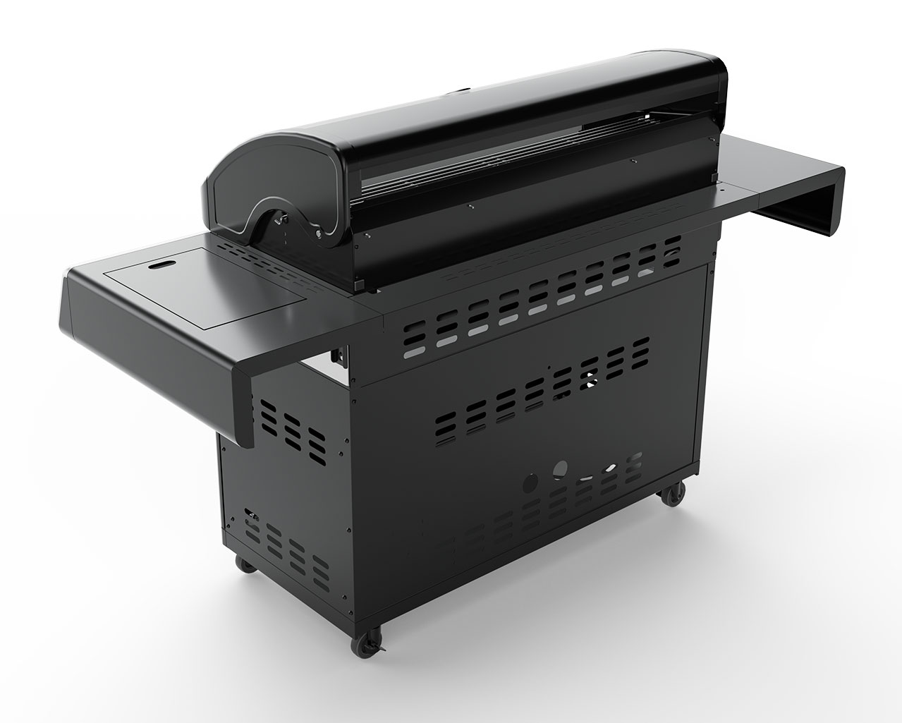 Premium Beefmaster  T-Series 6 Burner BBQ on Classic Cart with Stainless Steel Side Burner, , hi-res image number null