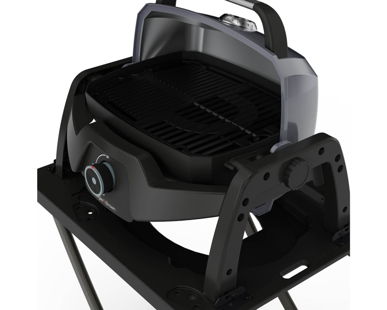 Ziggy Elite Nomad Single Burner Flame Failure BBQ plus Cart Bundle - Gunmetal Grey, , hi-res image number null