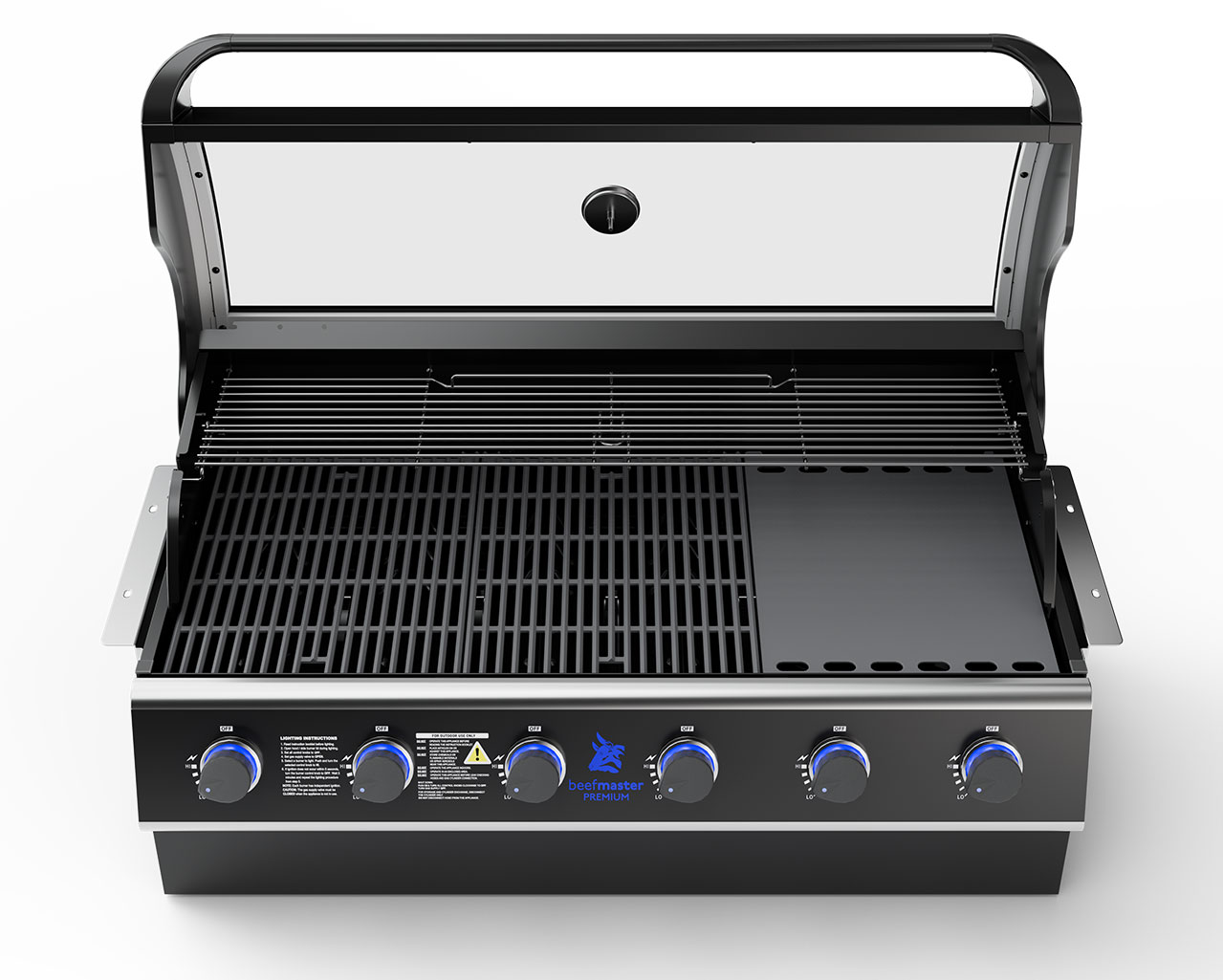 Premium Beefmaster T-Series 6 Burner Build-In BBQ, , hi-res image number null