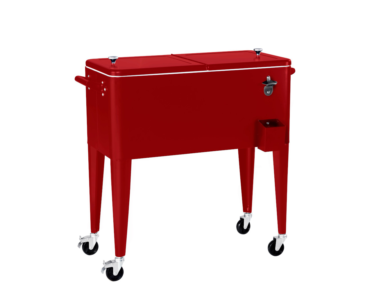 Retro Cooler Roller 76L Red, Red, hi-res image number null