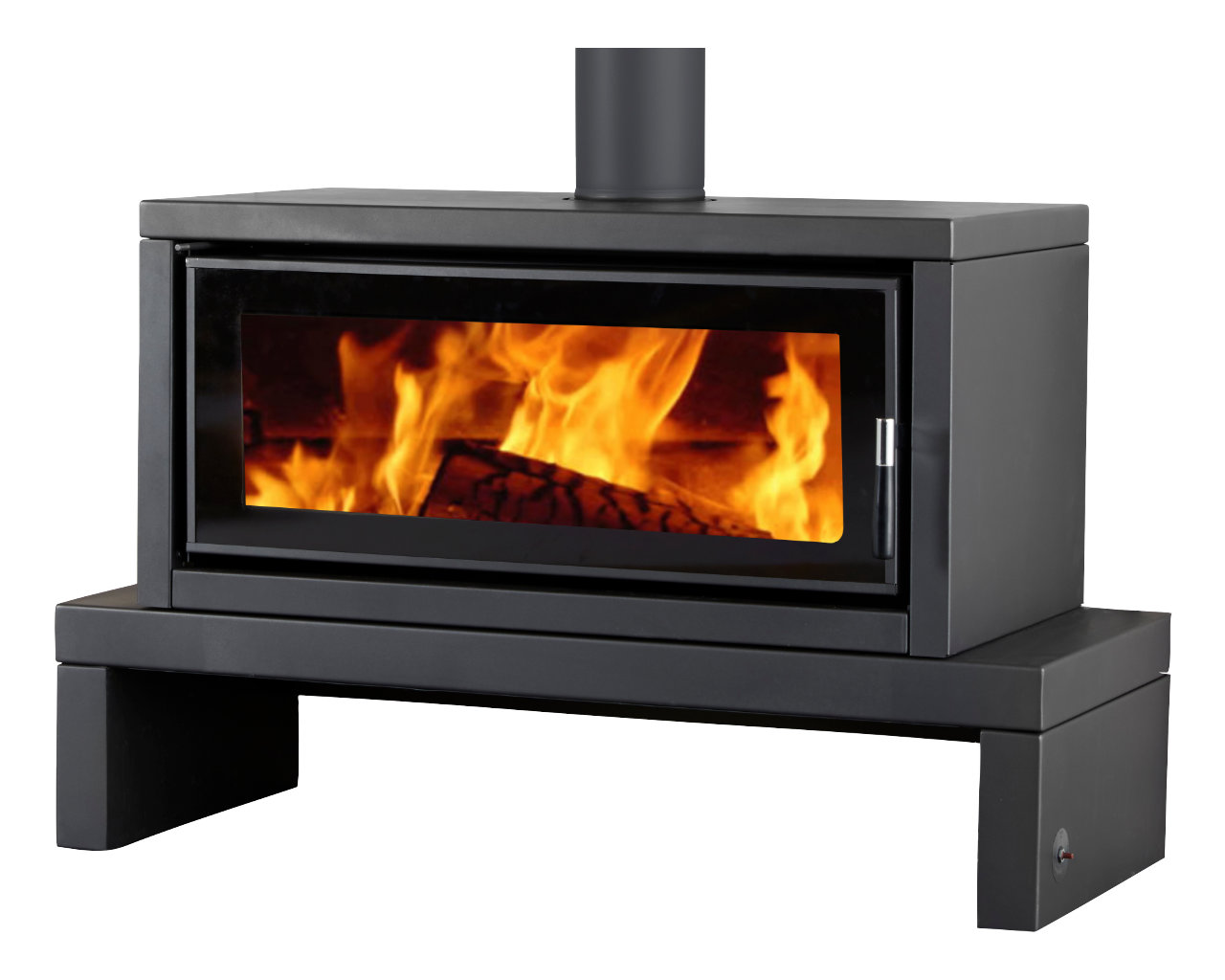 Norseman Aura Freestanding Wood Heater with Bench, , hi-res image number null