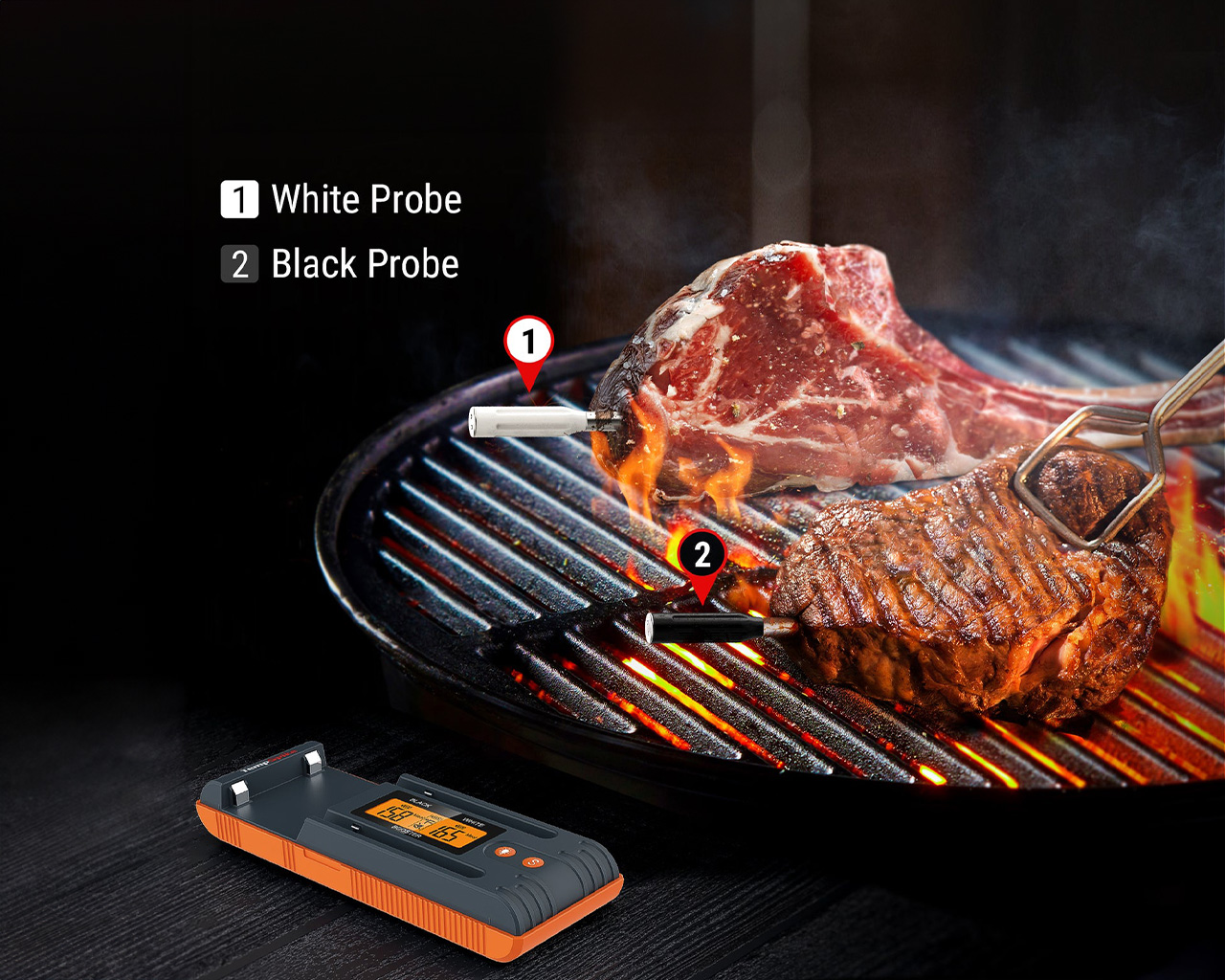 ThermoPro TempSpike TP962W Dual Probe  Wireless Meat Thermometer, , hi-res image number null