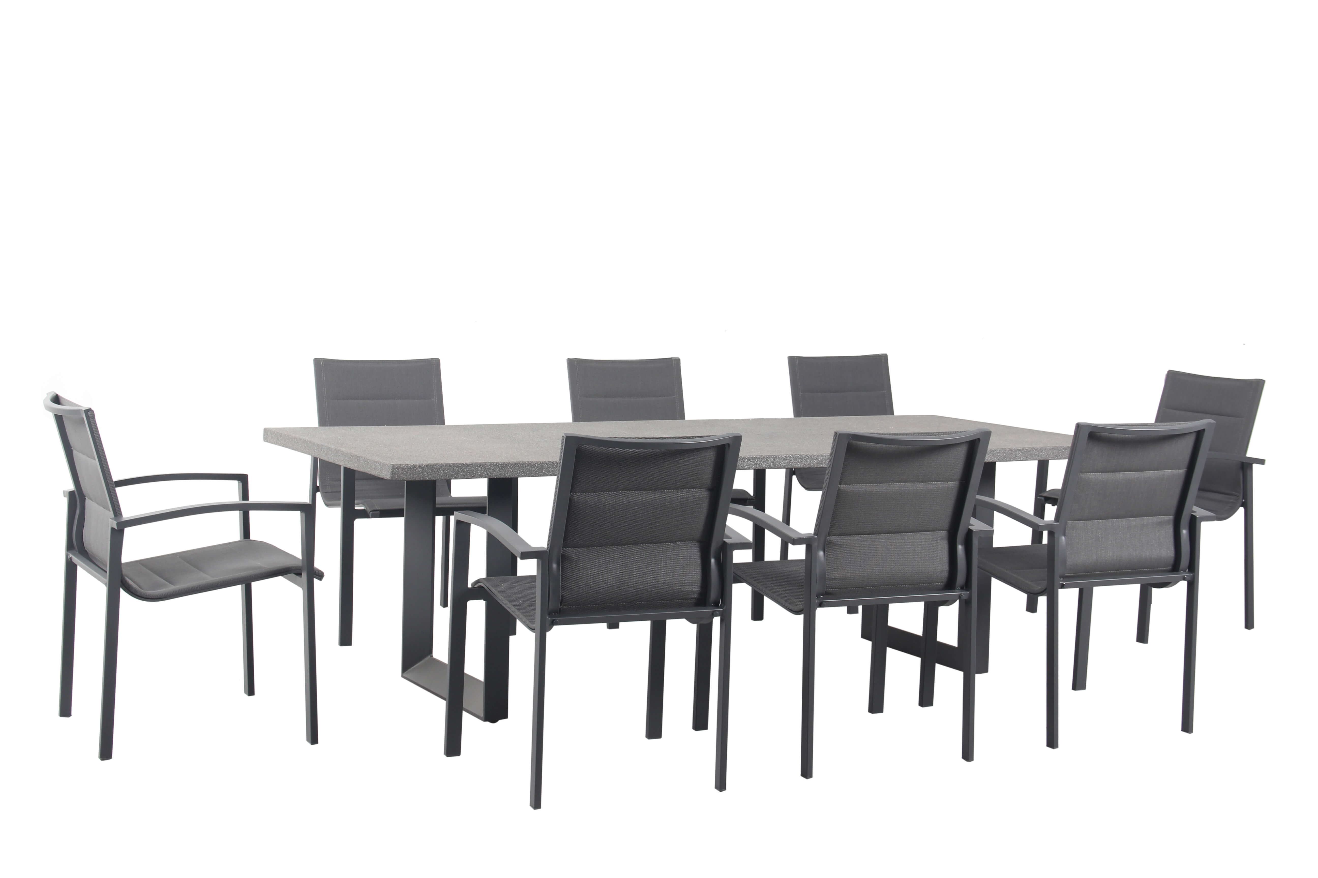 Boston-Avalon 9 Piece Dining Setting (Gunmetal Grey), , hi-res image number null