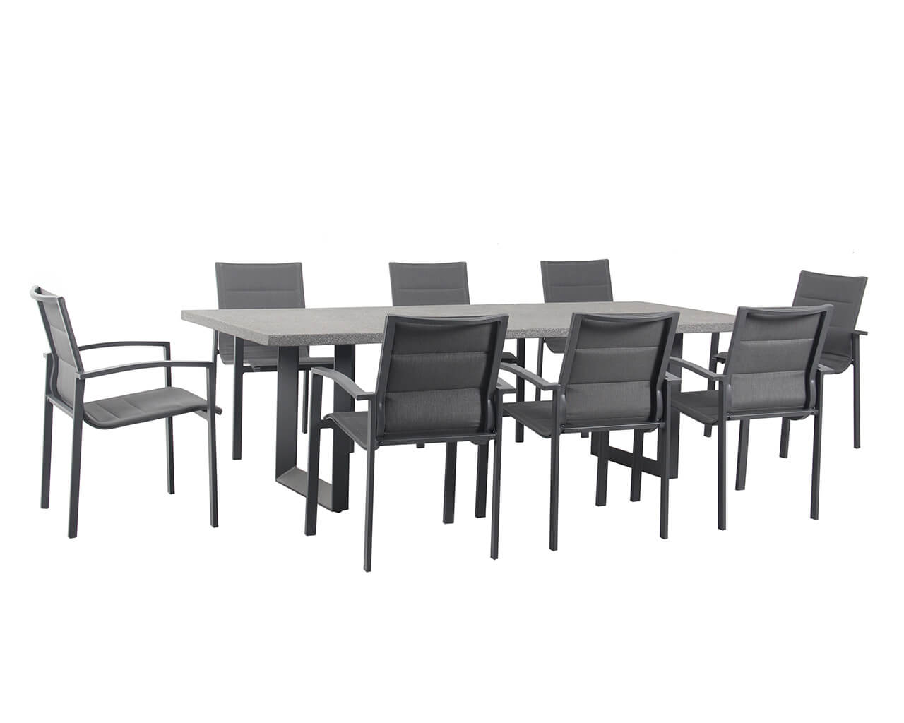 Boston-Avalon 9 Piece Dining Setting (Gunmetal Grey), , hi-res image number null