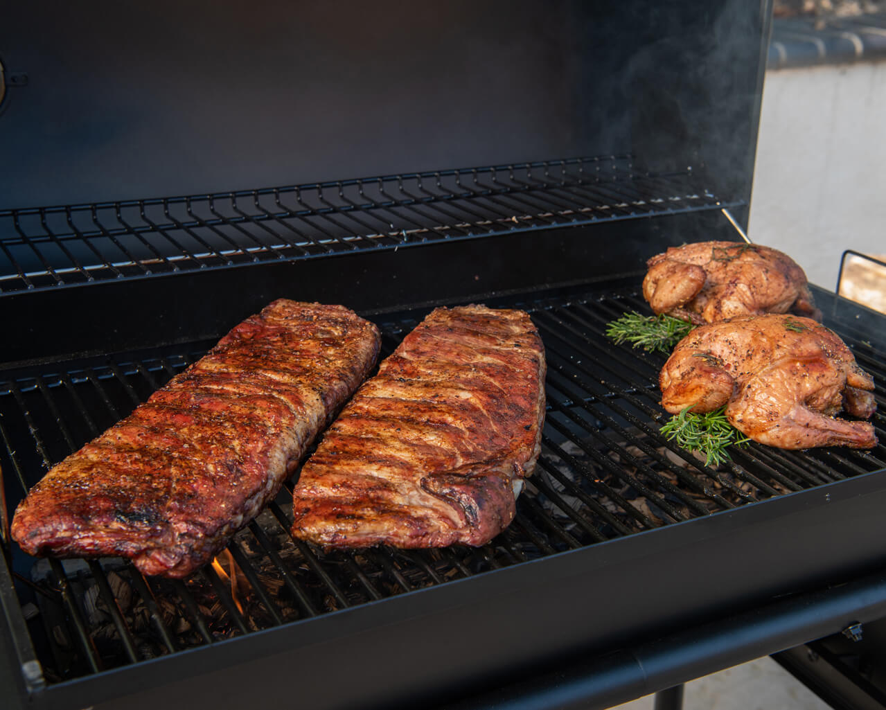 Nexgrill Barrel Grill and Offset Smoker, , hi-res image number null
