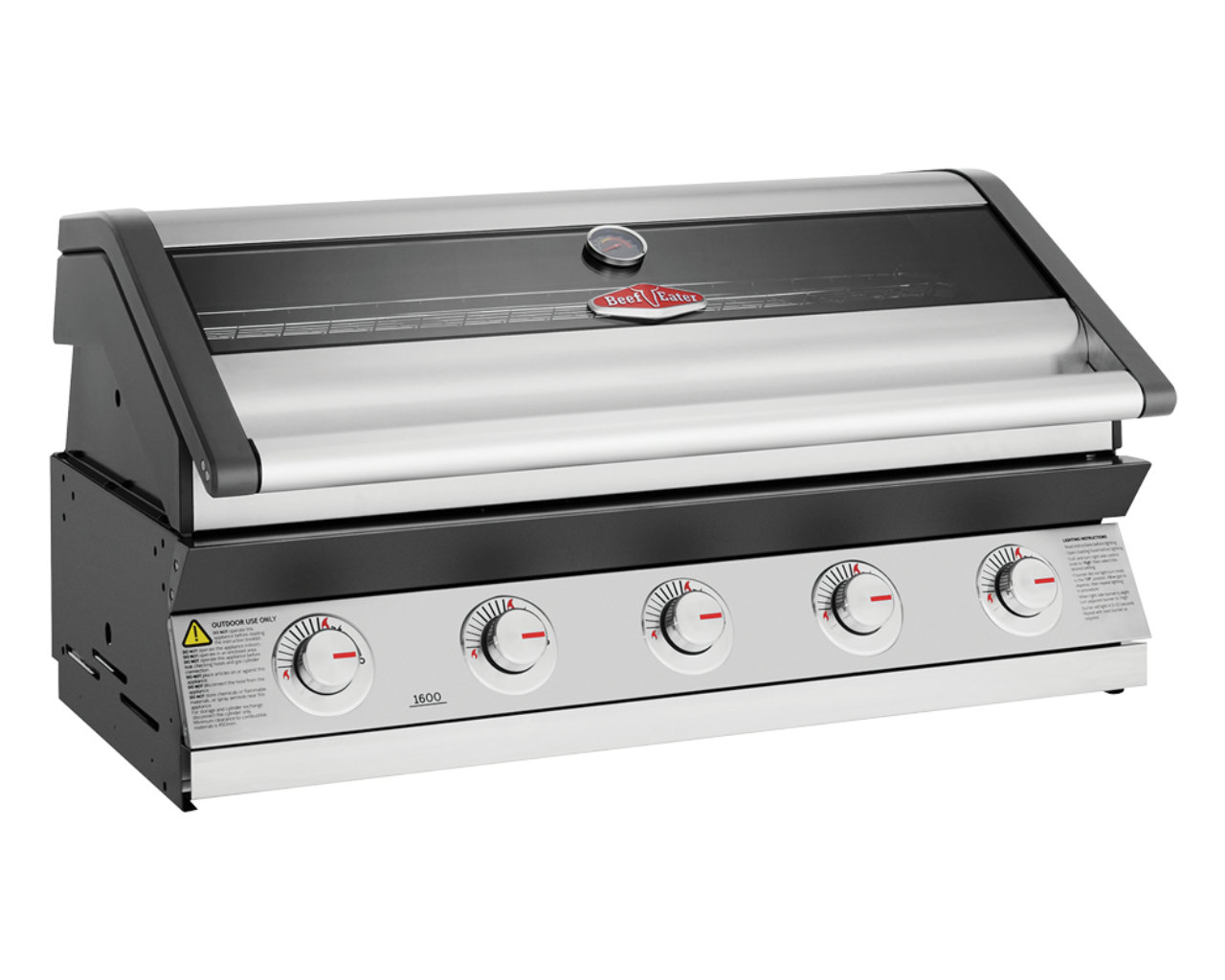 BeefEater 1600 Series 5 Burner Stainless Steel Build In BBQ, , hi-res image number null