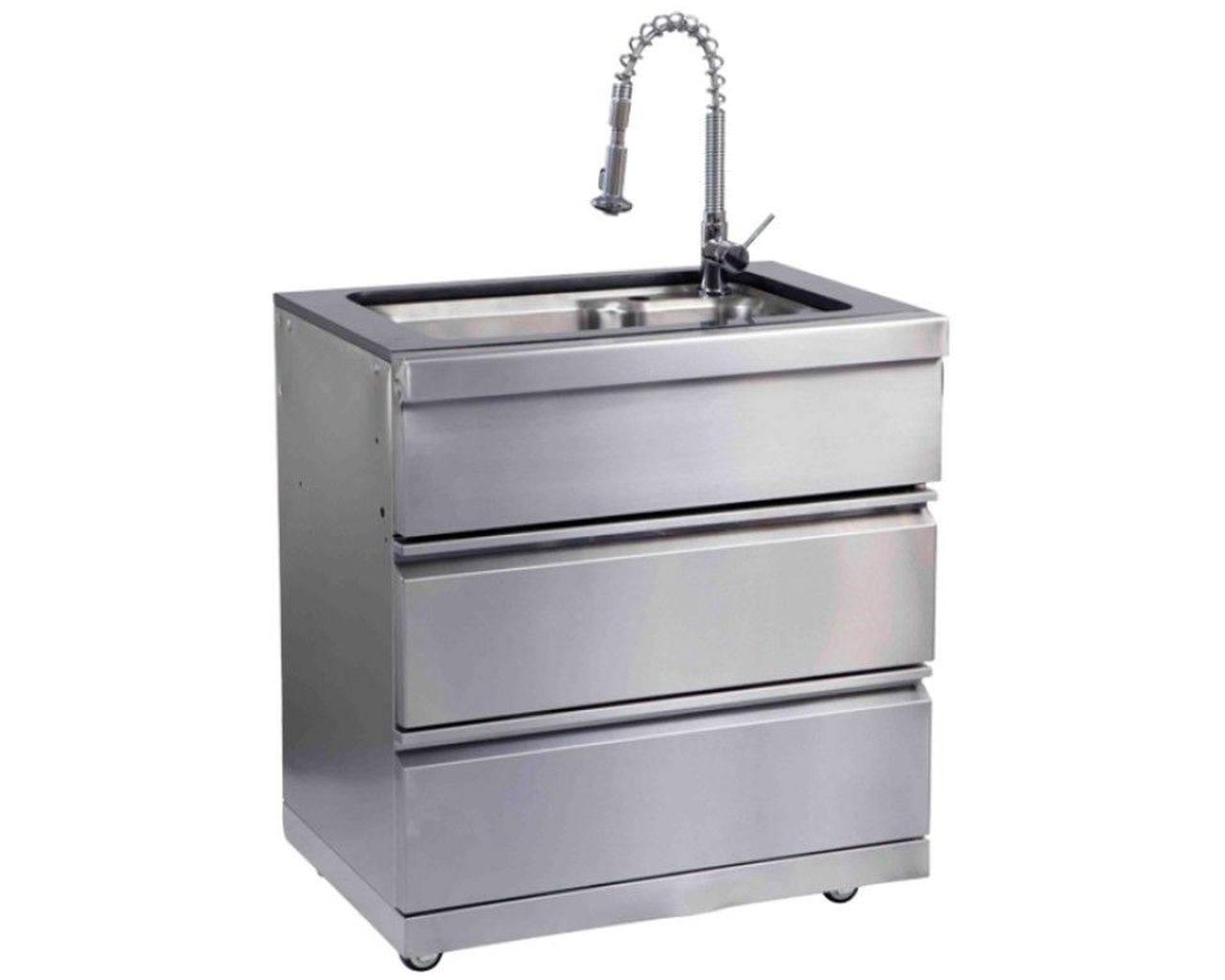 Ziegler & Brown Grand Turbo Sink Module with Gold Fleck Granite Top, , hi-res image number null