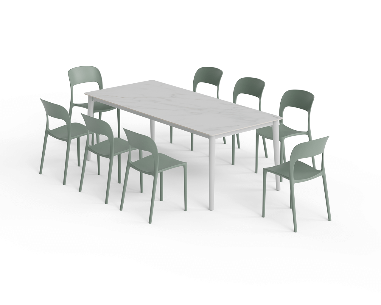 Riley-Dome 9 Piece Olive Dining Setting, , hi-res image number null