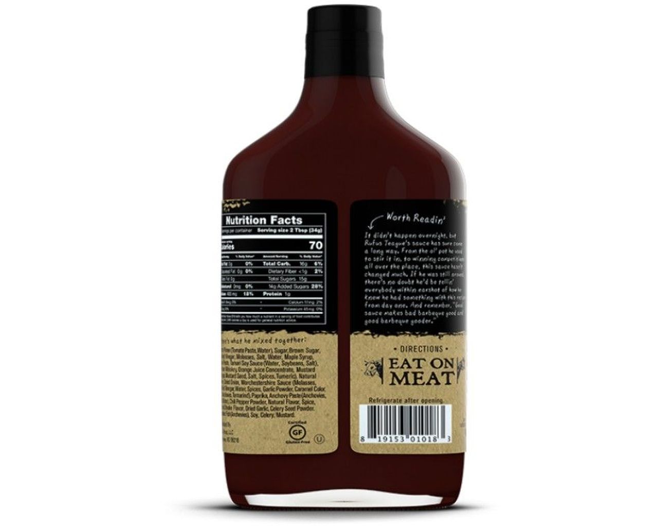 Rufus Teague Whisky Maple BBQSauce, , hi-res image number null