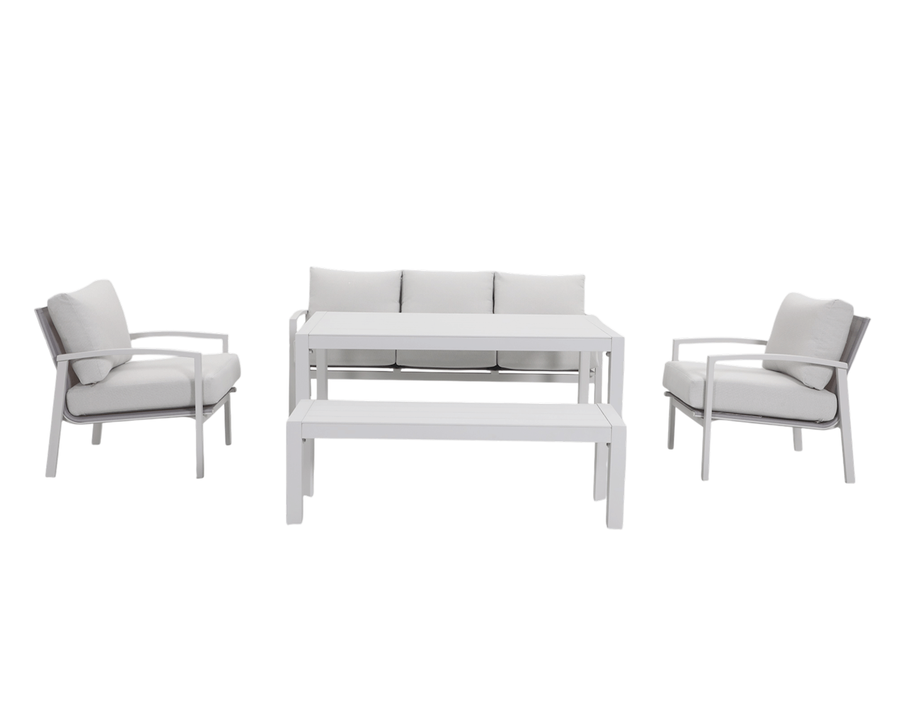 Jette 8 Seater Low Dining Setting Bundle, , hi-res image number null