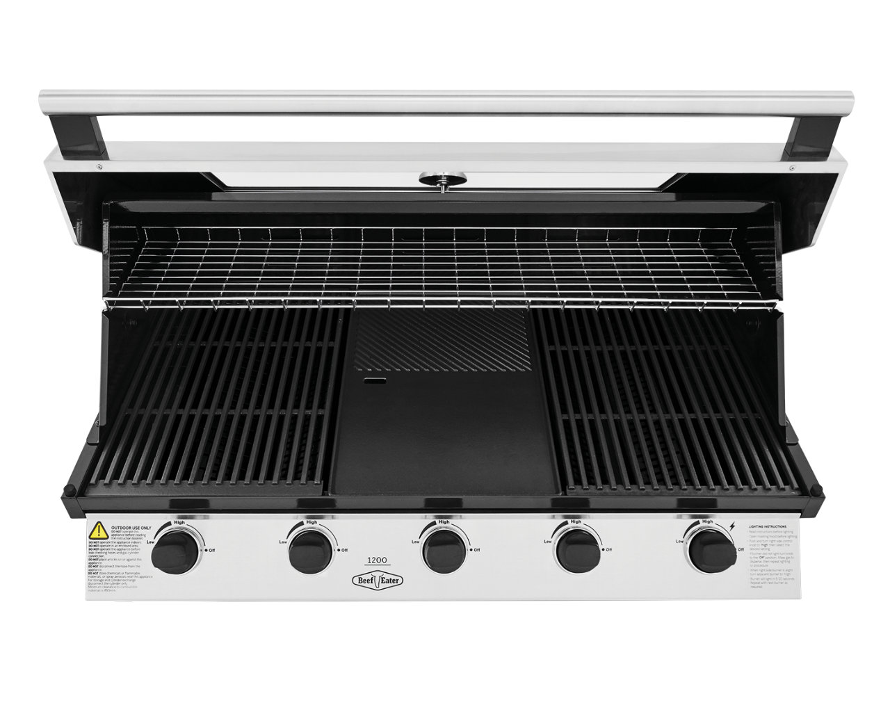 BeefEater 1200 Series 5 Burner Build In BBQ, , hi-res image number null