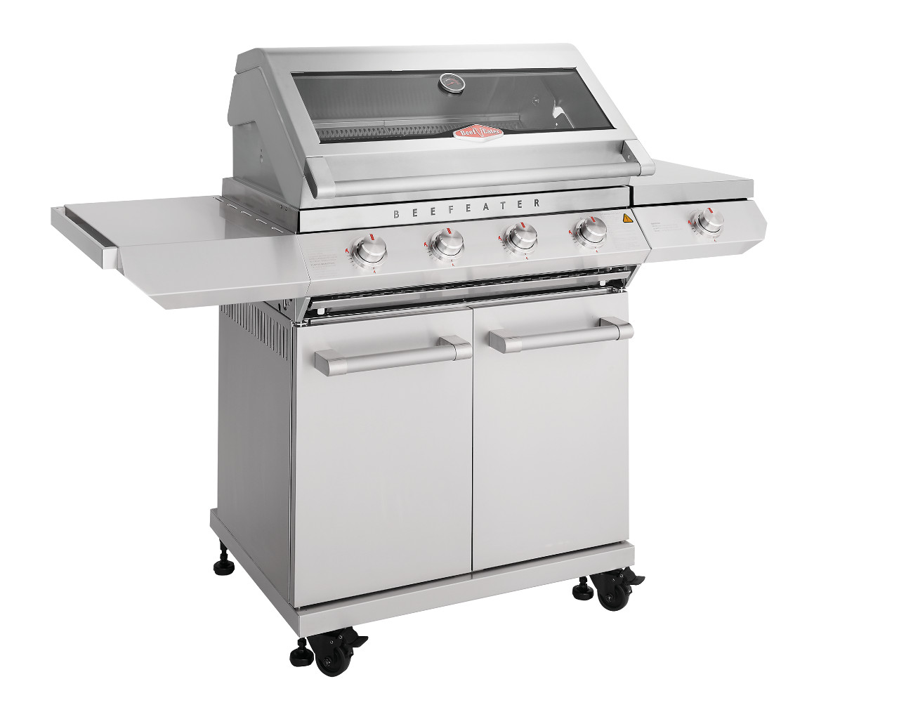 BeefEater 7000 Classic 4 Burner BBQ on Side Burner Cart, , hi-res image number null