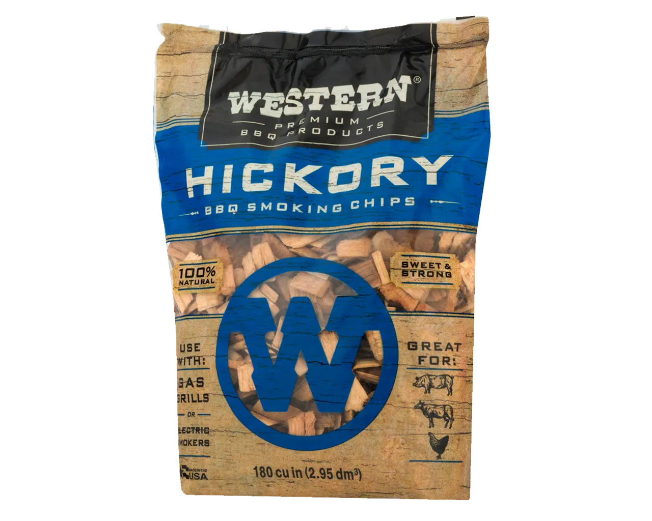Western Premium Smoking Wood Chips - Hickory, , hi-res image number null