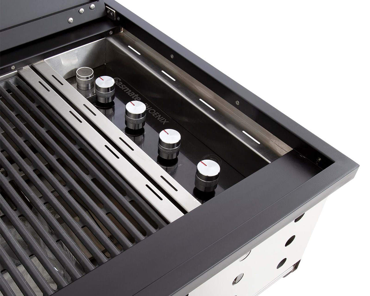 Gasmate Phoenix Black 4 Burner Drop-In BBQ - LPG, , hi-res image number null