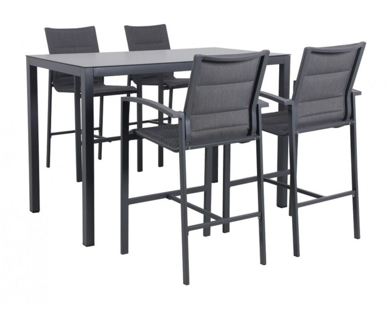 Boston 5 Piece Bar Setting (Gunmetal Grey), Gunmetal Grey, hi-res image number null