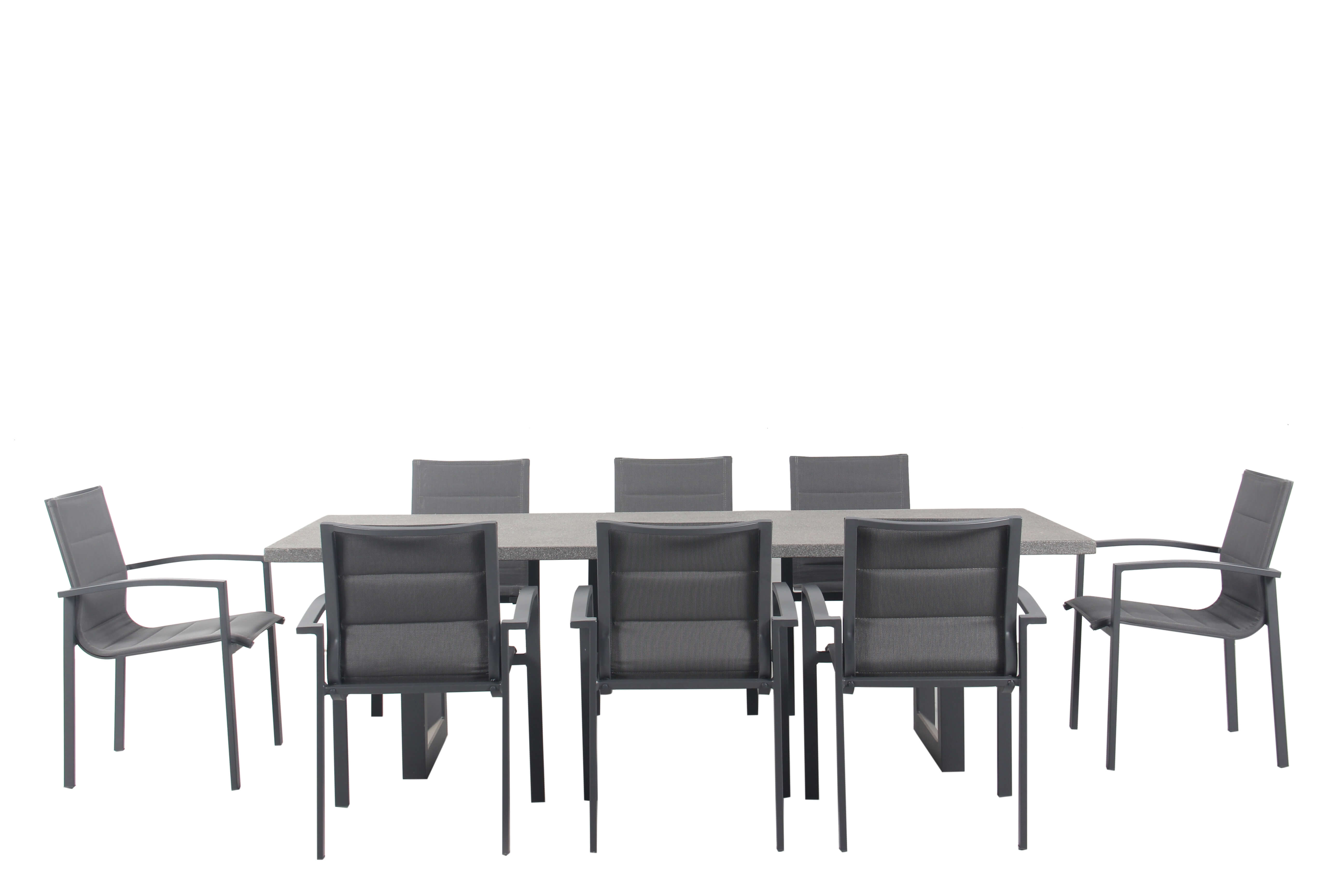 Boston-Avalon 9 Piece Dining Setting (Gunmetal Grey), , hi-res image number null