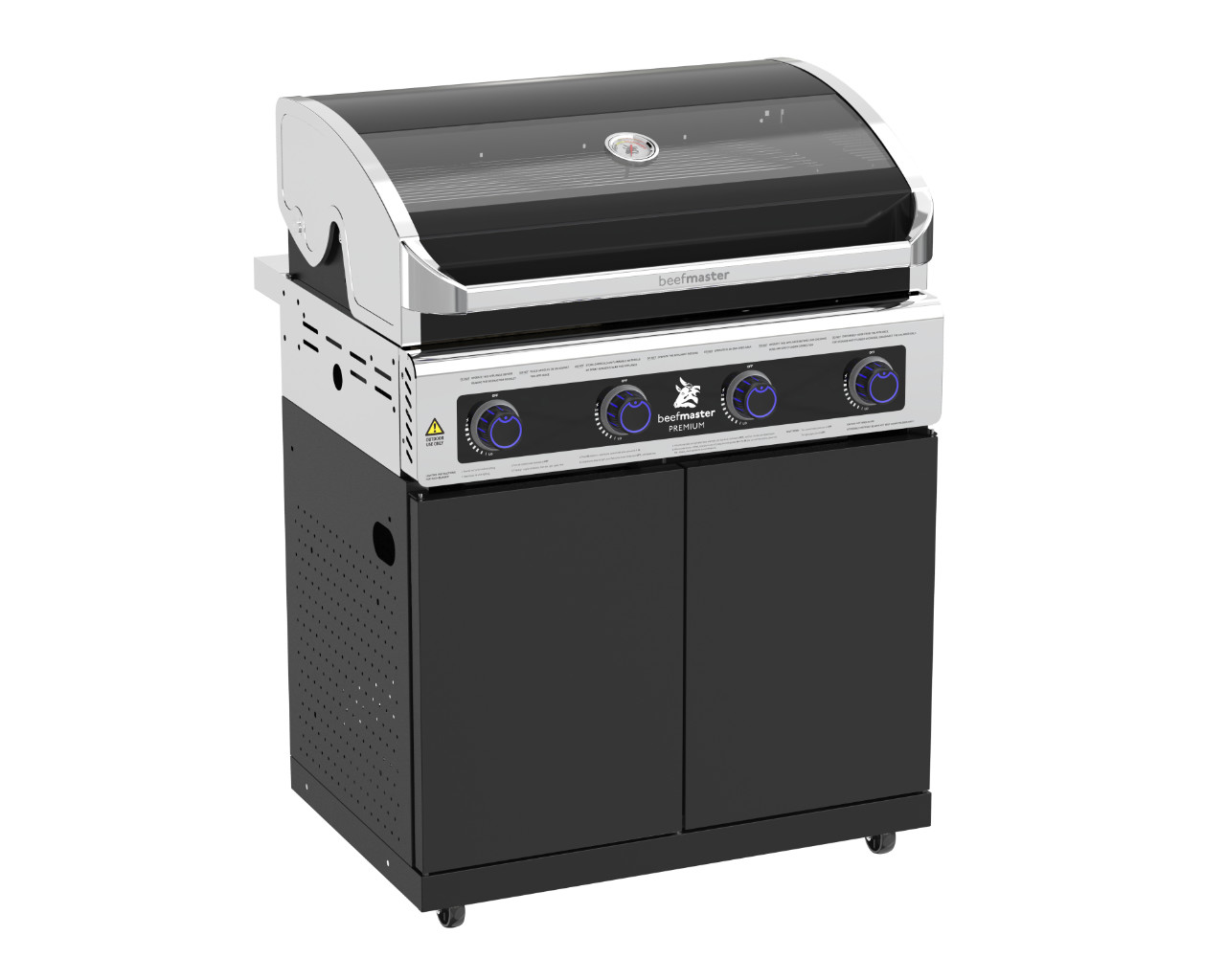 Premium Beefmaster 4 Burner BBQ on Classic Cart, , hi-res image number null