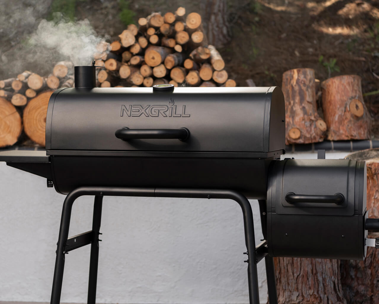 Nexgrill Barrel Grill and Offset Smoker, , hi-res image number null